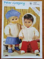 OUTFITS FOR DOLLS OR PREMATURE BABIES, Knitting Pattern No. 7207, BRAND NEW