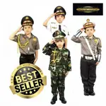 水洗倉庫兒童制服小警察制服經銷商價格小TNI警察套裝