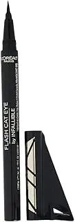 L'Oreal Paris Makeup Infallible Flash Cat Eye Waterproof Liquid Eyeliner, Black, 0.44 oz.