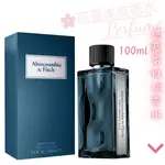 【ABERCROMBIE&FITCH A&F】FIRST INSTINCT BLUE 湛藍 男性淡香水100ML//花哥