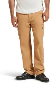 Brixton Waypoint Cotton Herringbone Cargo Pants in Tobacco Brown at Nordstrom, Size 30