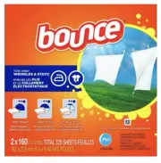 Bounce Dryer Sheets Outdoor Fresh 2x 160 Count = 320 Sheets FREE SHIPPING!