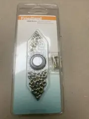 Friedland D658 Pushbutton Lighted Door Bell - Gold Hammered Antique Finish, NOS
