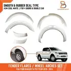 A2W COOL WHITE FENDER FLARES ARCH FOR FORD RANGER PX1 T6 2012-14 RUBBER SEAL 4DR
