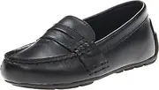 [POLO RALPH LAUREN] Kids Baby Boy's Telly (Infant/Toddler), Black Full Grain Leather, 7 Toddler