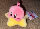 Kirby Plush Keychain Warp Star Club Mocchi Mocchi Clip-On TOMY