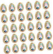 Vaguelly 30Pcs Rhinestones Nail Gems Stickers Crystals for DIY Nail Art Decoration Durable Studs for Crafts Cellphones and More