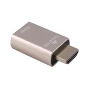 -Compatible Lock Screen Signal Holder KVM HDMI2.0 Virtual Adapter EDID DDC Dummy Plug for -Compatib Rose gold