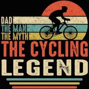 Dad The Man Myth Cycling Legend Bicycle Bike - Mens Funny T-Shirt Tshirts Tee