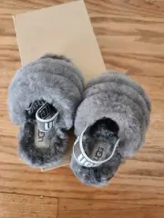 Ugg Fluff Yeah Slide Grey Toddler Size 6