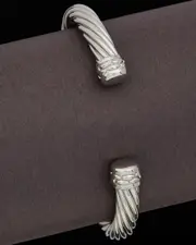 Italian Silver Open Bangle