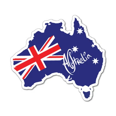 Australia Continent Sticker Aussie Car Flag 4x4 Funny Ute #5303EN