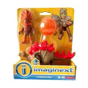Fisher Price Imaginext NEW Dinosaur Jurassic Stegosaurus Dino w Warrior Figure