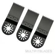 3 Japan Tooth Uni-Fit Oscillating Saw Blades fits older Fein Multimaster models