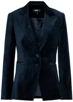 Paige Chelsee Velvet Blazer - Navy - S (UK8-10 / S) S (UK8-10 / S)