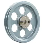 Cast Iron 8.25" Dual Groove Pulley 2 Belt A Section 4L with 5/8" Sheave Bushing