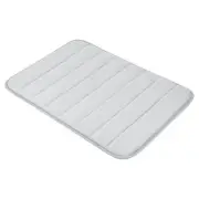 Bathroom Rug, 24" x 16" Memory Foam Non Slip Bath Mat for Bathroom, Dark Gray