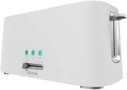 [Cecotec] Toaster Toast & Taste 9000 Double White Plastic with 2 Extra Wide Short Slots White Design (Double Long Slot)