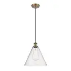 Innovations Ballston Cone 12" Mini Pendant, LED, BB/Seed - 516-1P-BB-GBC-124-LED