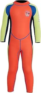 DIVE&SAIL Kids Wetsuit Swimsuit 2.5mm Neoprene Boy Girl Long Sleeve Diving Suit Swimwear