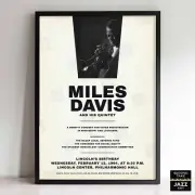 Miles Davis - My Funny Valentine - Four & More poster - Lincoln Center - 1964