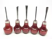 Ramelson 5pc Wood Carving Hand Chisel Gouge Set W/Wood Handles Gunsmith Tools R