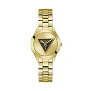 Guess Tri Plaque Ladies Watch in Gold