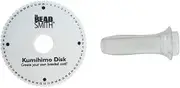 64 Slot Kumihimo Disk Plus Clear Kumihimo Handle.for use with up to 40 Strings! Extra Thick Foam for fine Threads, Wire & Beaded Kumihimo