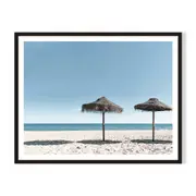 3 Shadows Framed Printed Wall Art - Black