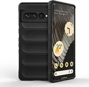 ZiEuooo Soft TPU Exquisite Lightweight Phone Case with Microfiber Lining, Cover for Google Pixel 7/7 Pro 6A, Camera Lens Protection Shockproof Bumper(Black,Pixel 7)