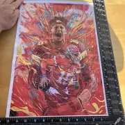 Sports Poster Patrick Mahomes Canvas Poster Bedroom Decor 12” X 18”