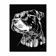 Dog Framed Print Fine Art Poster Print