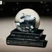 TTPD Snow Globe - The Tortured Poets Department Snow Globe - IN HAND