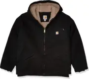 NWT Carhartt Women Sherpa Lined Sandstone Sierra Jacket Black Size 2XL $200 II39