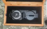 CAMMENGA USGI MILITARY TRITIUM LENSATIC COMPASS in MAPLE PRESENTATION GIFT BOX