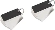 LALAFINA 2sets Blank Alphabet Cards Literacy Cards with Binder Ring Easy Notepads for School and Office 100pcs*2