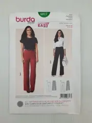 Burda Sewing Pattern 6817 Women's Pants Pattern Size US 10-20 EUR 36-46 NEW