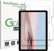 amFilm (2 Pack) Tempered Glass Screen Protector Compatible with Microsoft Surface GO 4(2023), Surface GO 3(2021), Surface GO 2(2020), Surface Go(2018)