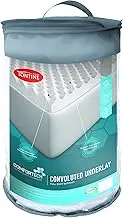 Tontine Comfortech Full Body Support Convoluted Foam Underlay, Double – Relieves Pressure Points and Supports Muscles – UltraFresh Treated for Lasting Freshness – 2-Year Guarantee