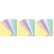 3x 60pc Filofax Pocket Notebook Paper Refill Coloured Stationery Pastel Dotted