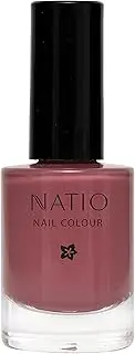 Natio Australia Nail Colour Kashi 10ml - Plant Based Deep Rose Pink Nail Polish Varnish - Vegan Friendly