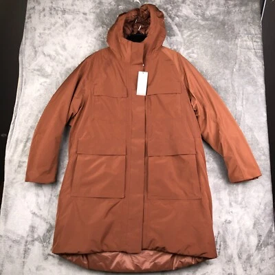 Calia Women's Hooded Parka Rocky Mountain Brown Size L WAX36039 Waterproof Warm