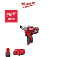 在飛比找PChome24h購物優惠-Milwaukee 美沃奇 12V鋰電衝擊起子機 M12 B