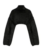 Sportmax High Neck Cut-Out Detailed Jumper S,M black