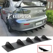 For Mitsubishi Lancer EVO X Rear Bumper Spoiler Diffuser Lip Shark Fin Splitter (for: Mitsubishi)