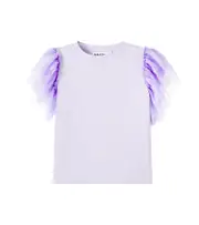 [Molo] Molo Robyn ruffled cotton jersey T-shirt Y 12 purple