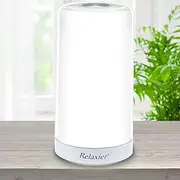 Relaxier 10,000 LUX White Light Lamp with Smart Memory Function - UV-Free LED White Light - 360-degrees Touch Control Natural Daylight Lamp with 5 Adjustable Brightness Levels—1802G