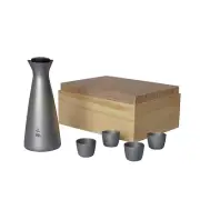 Fire Maple Portable Titanium Flagon Sake Set Camping Wine Pot Flasks with Cups
