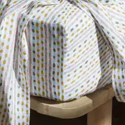 Ecology Casuarina Soft Fitted Sheet Striped Home Bedding Cotton