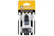 Fox 40 Sonik Blast CMG Pealess Whistle Outdoor Safety Referee Sports - Black